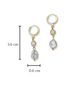 Shine Crystal Huggie Earrings image 1