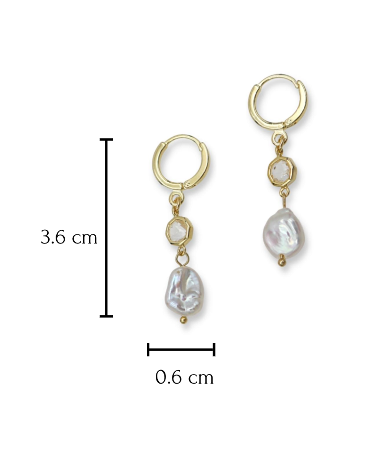 Shine Crystal Huggie Earrings image 1