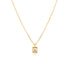 10K Gold Square Natural Diamond Necklace image 0