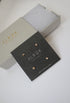 4 Shapes Gold Plated Silver Stud Earrings Set image 0