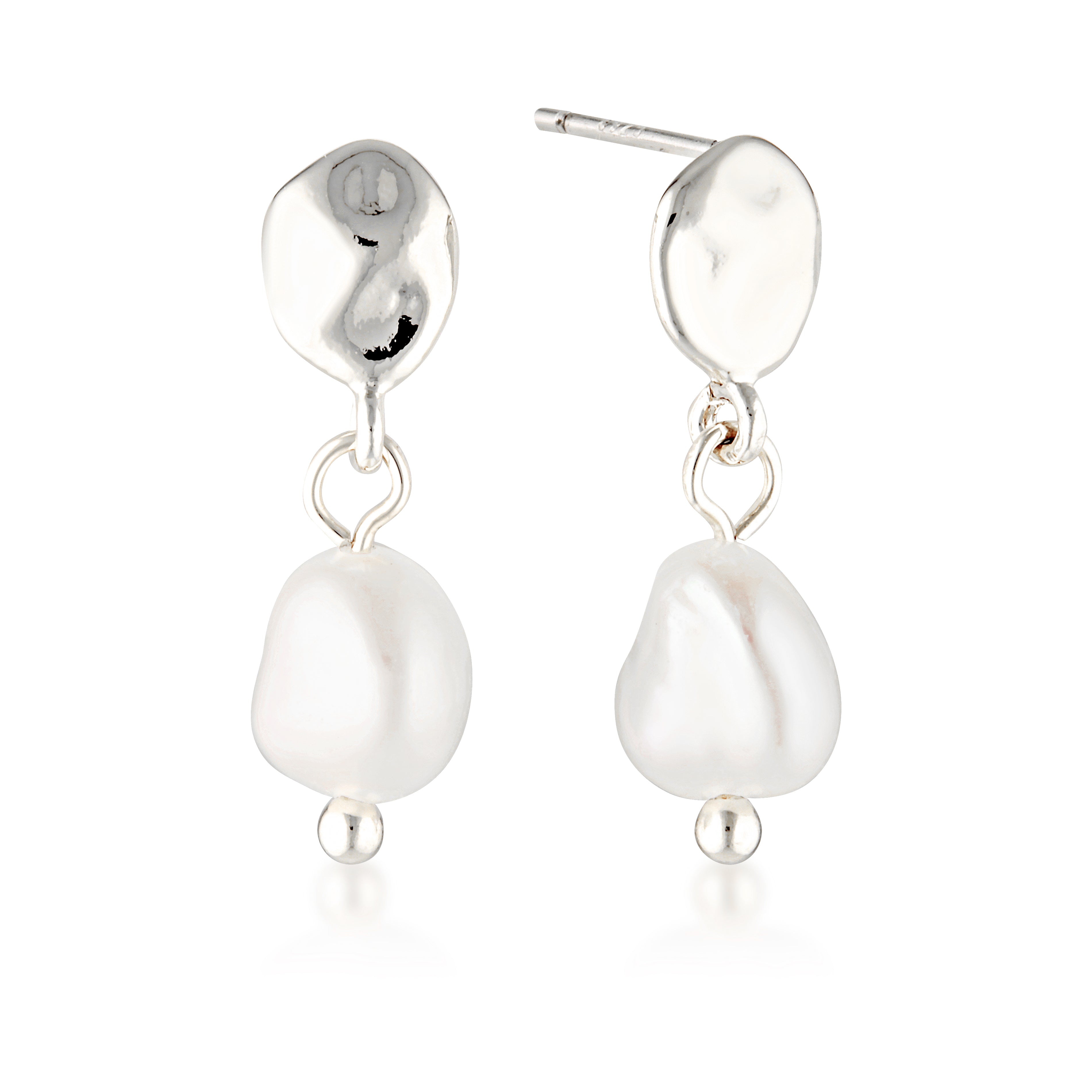 Pie Pearl Stud Earrings image 1