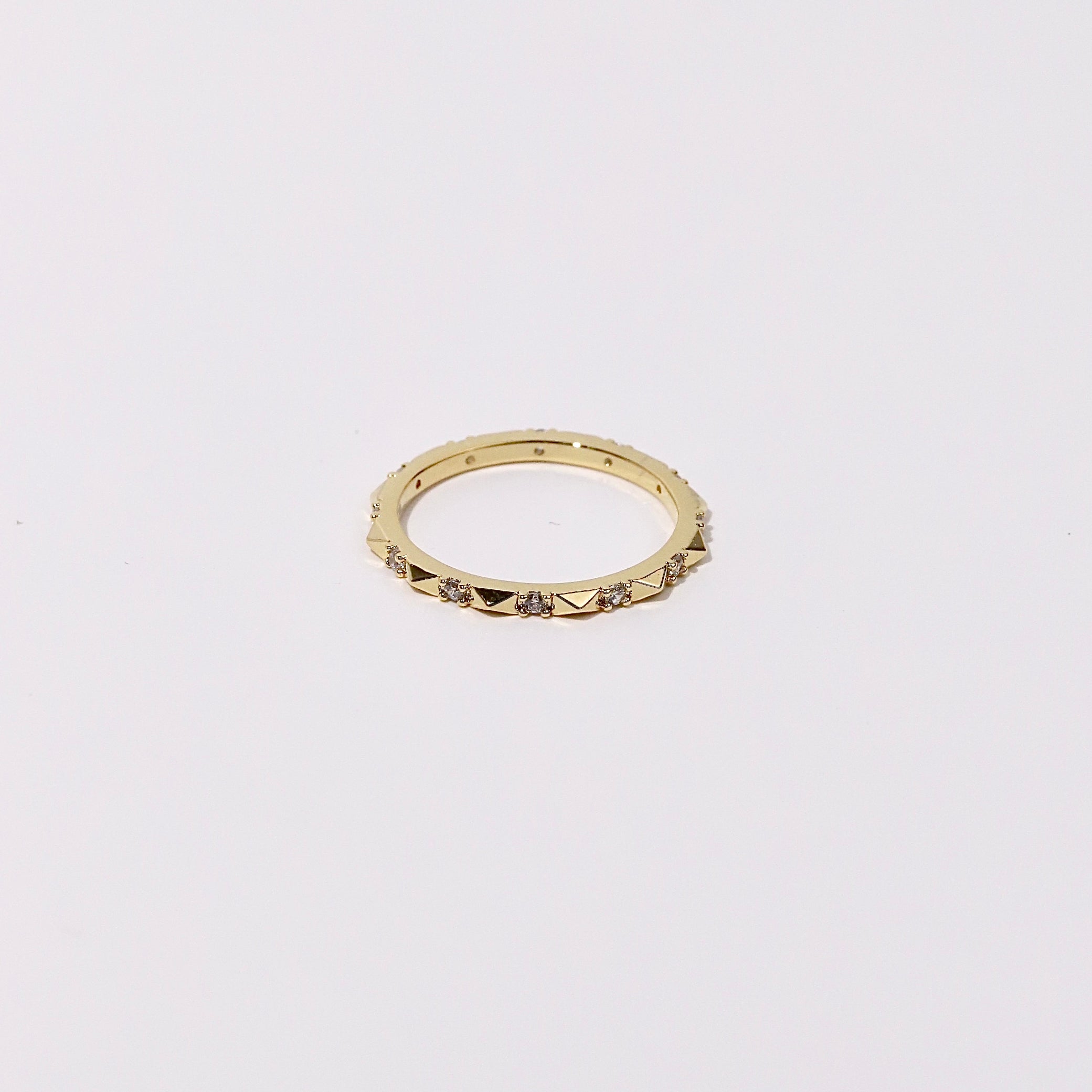 SRC002 Rock Stud Cubic Ring  image 1