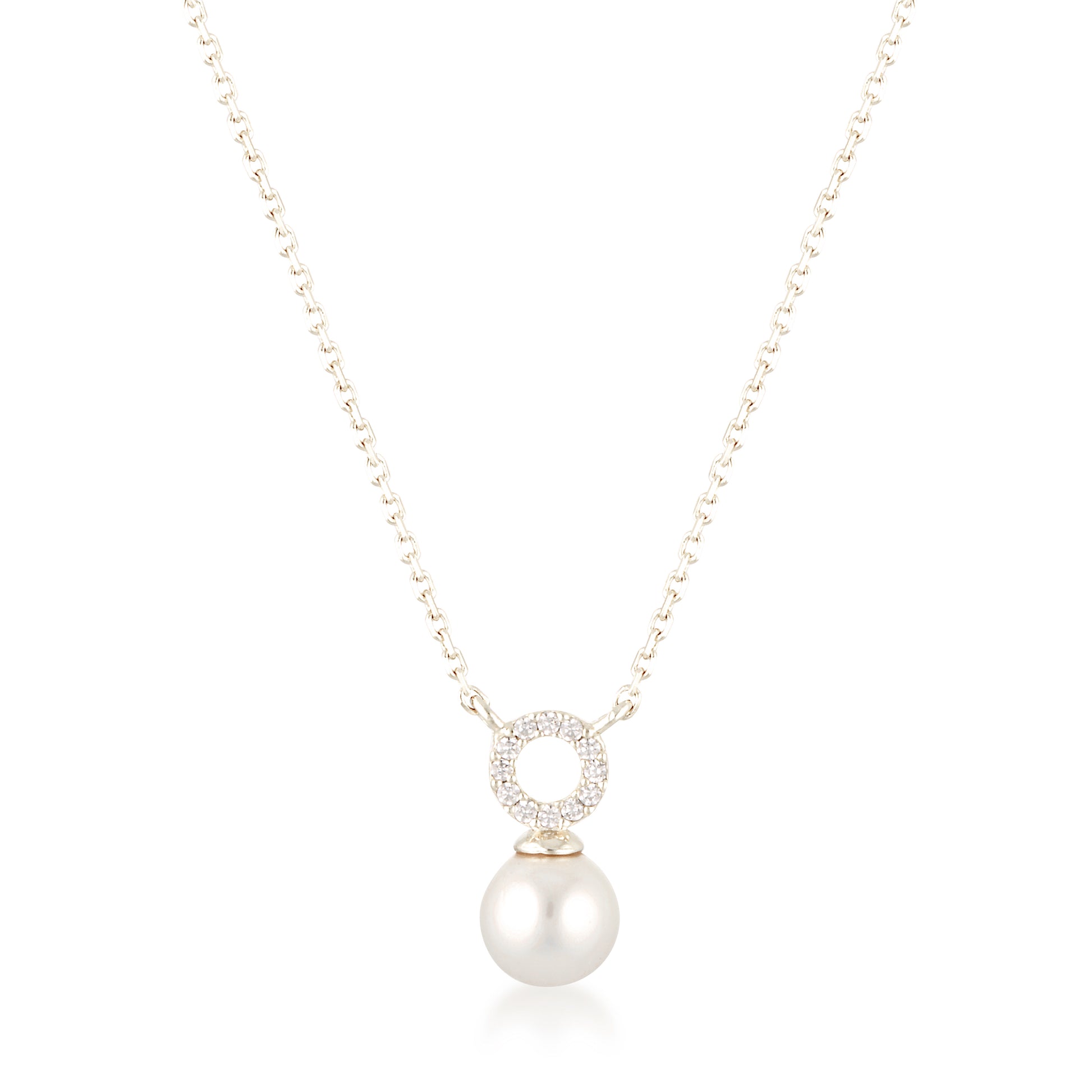 Pearl Silver Necklace image 1