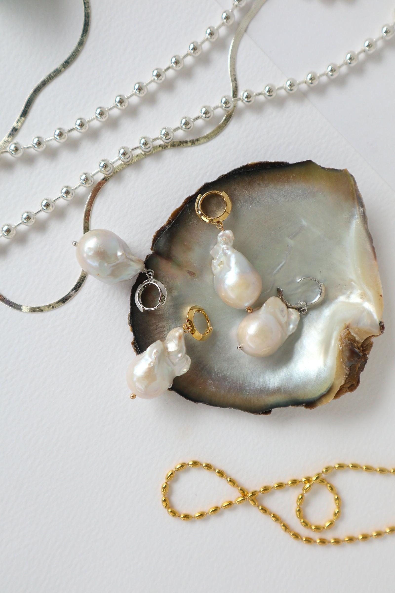 Baroque Pearl Drop Earrings image 5