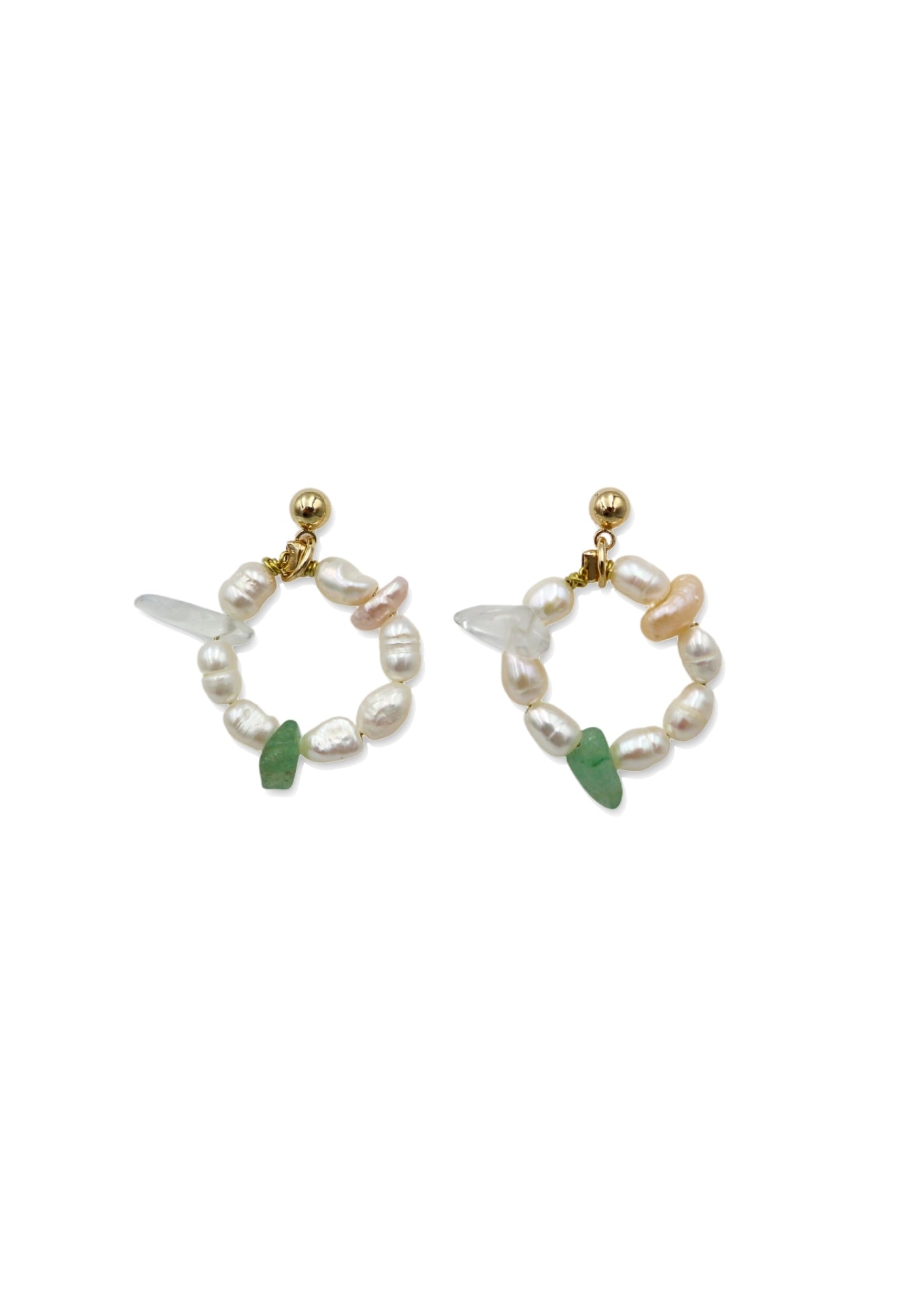 Summer Snow Pearl Earrings image 3