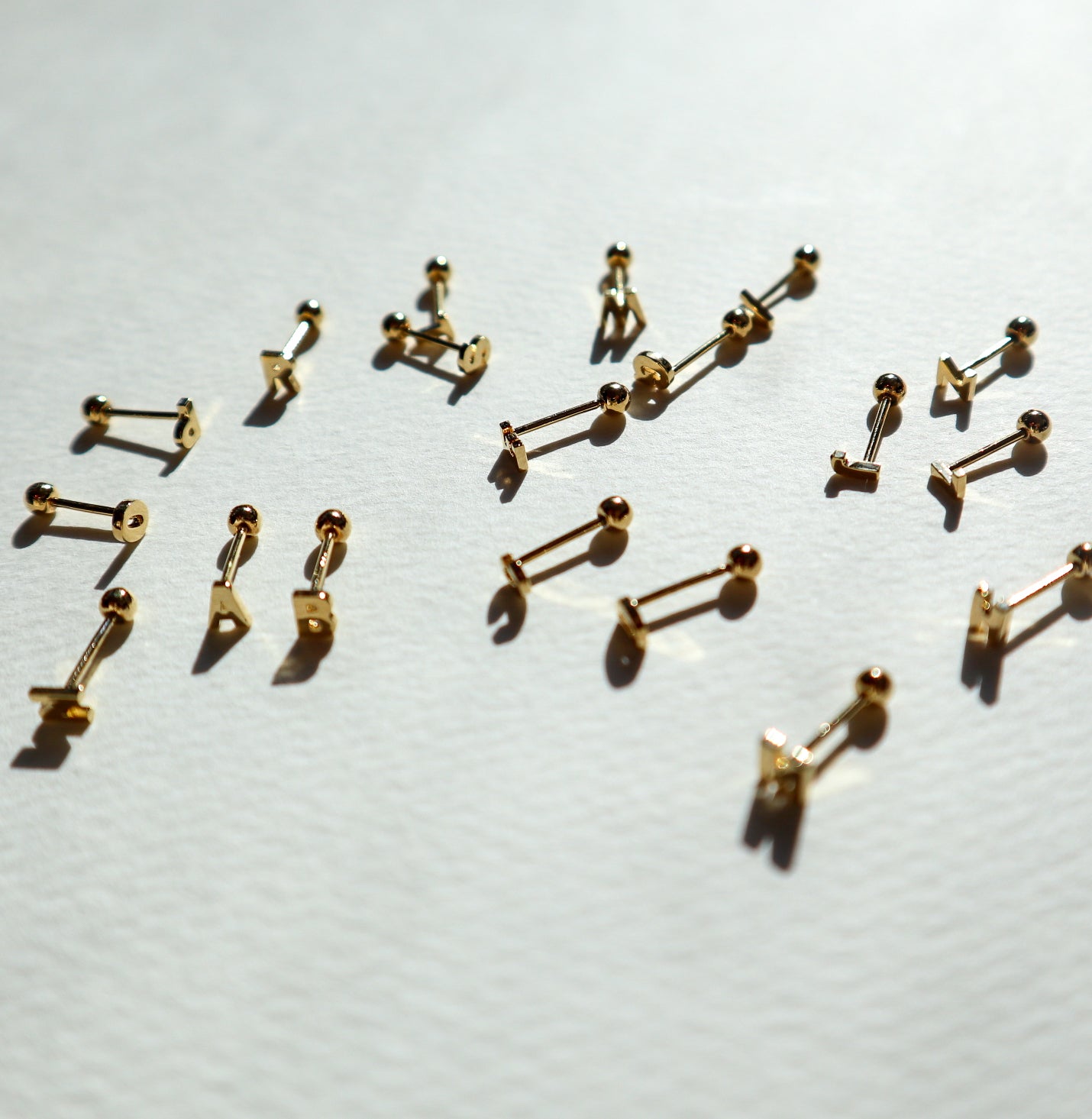 Single Letter Silver Piercing image 2