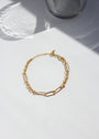 Mixed Link Chain Silver Bracelat image 0