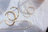 Snow Medium Pearl Hoop Earrings image 4