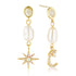 Star Moon Drop Earrings image 0