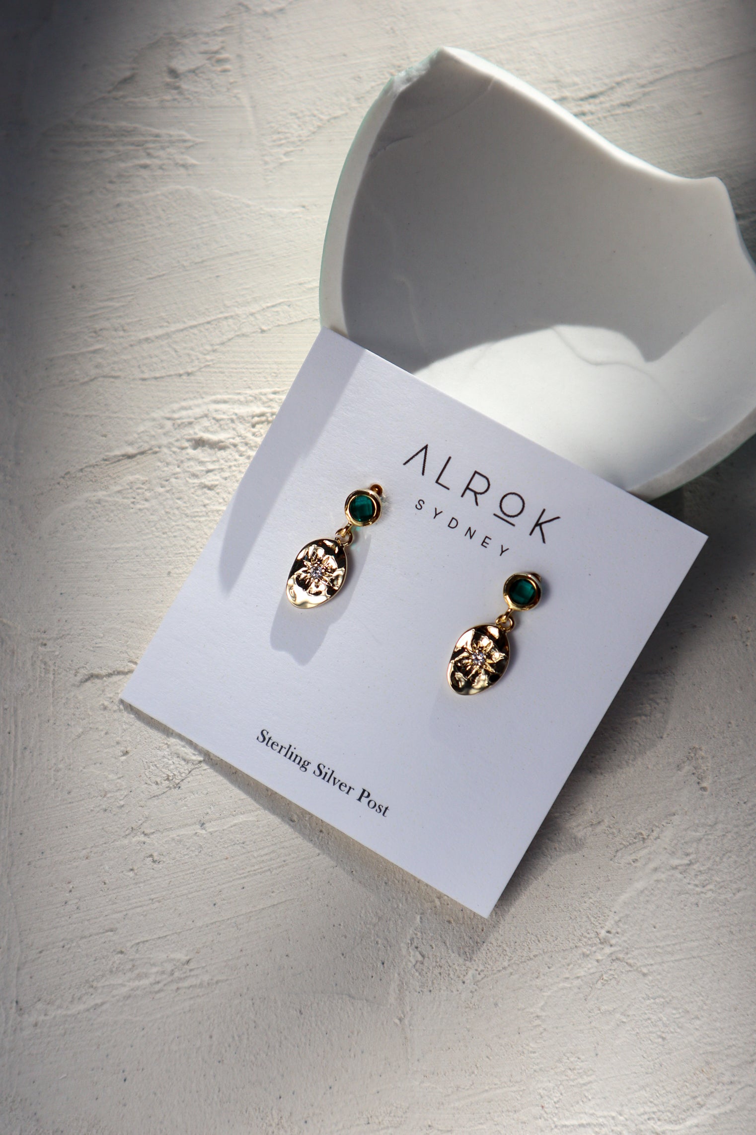 Green Star Stud Earrings image 5