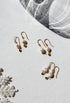 Cubic Drop Pearl Earrings image 1