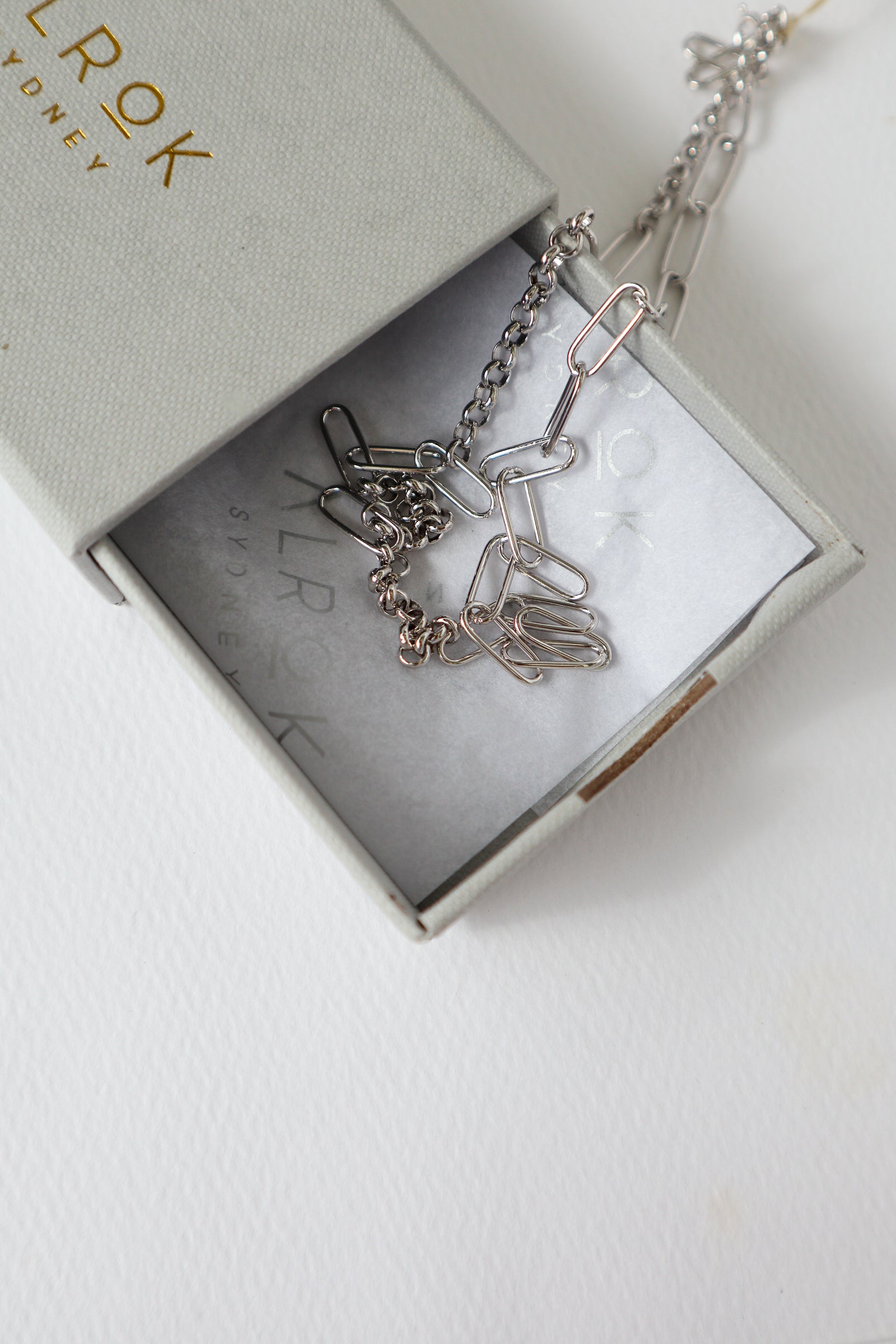 Mixed Link Chain Silver Necklace image 6