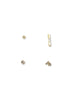 Blanc Silver Stud Earrings Set image 0