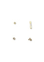 Blanc Silver Stud Earrings Set image 0