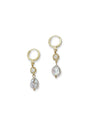 Shine Crystal Huggie Earrings image 0