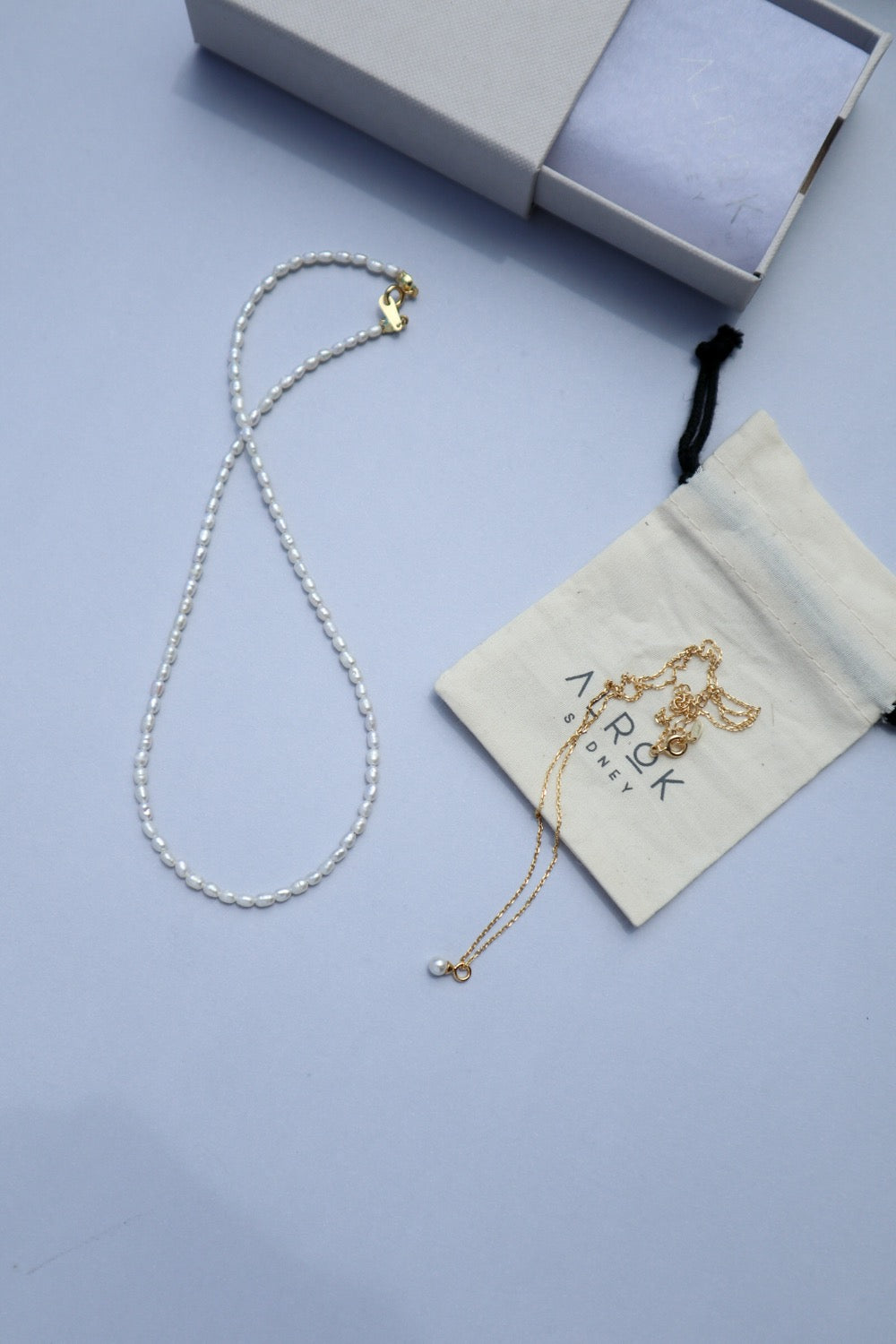 Cavier Pearl Gold Plated Silver Necklace image 7