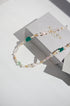Green Onyx + Freshwater Pearl Beaded Silver Necklace image 5