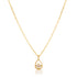 10K Gold Tear Drop Natural Diamond Necklace image 0