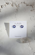 Petit Circle Stone Stud Earrings image 3