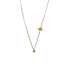 14K Gold Initial + Stone Necklace image 2