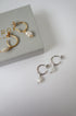 Time Pearl Hoop Earrings image 4