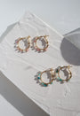 Summer Snow Pearl Hoops image 0