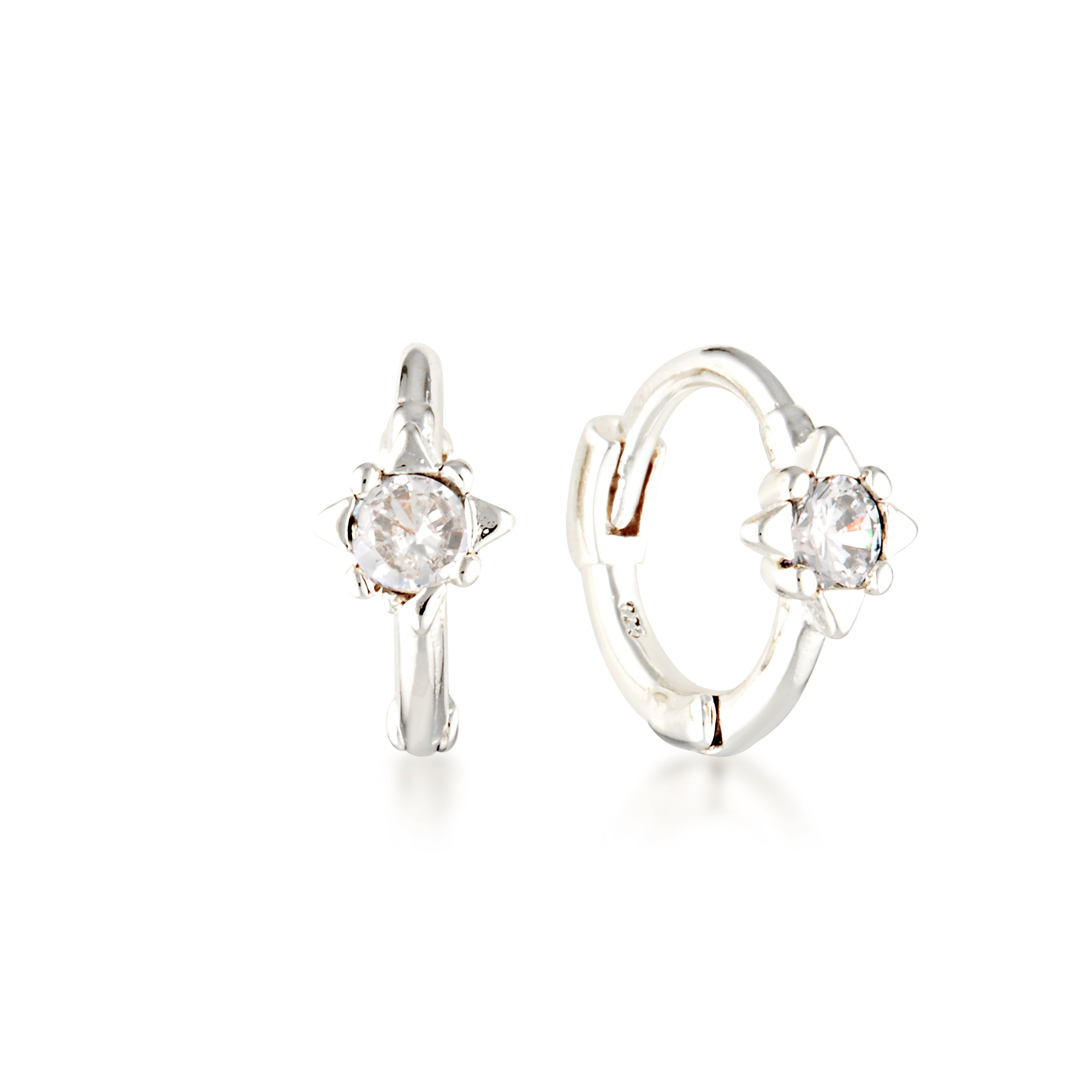 Star Huggie Earrings image 1