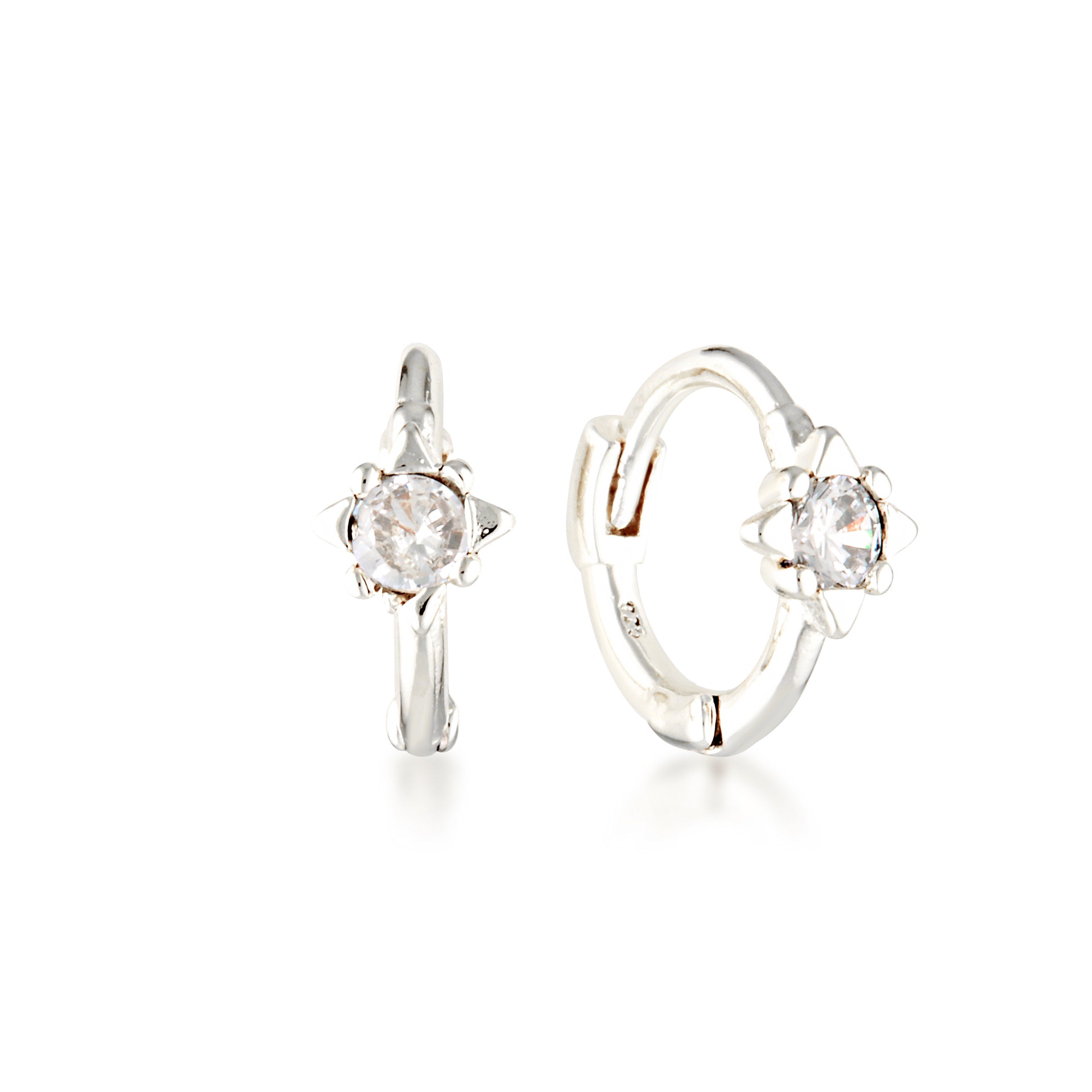 Star Huggie Earrings image 1