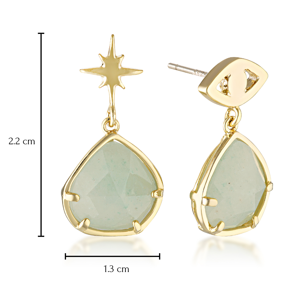 Mismatch Star Eye Earrings image 1