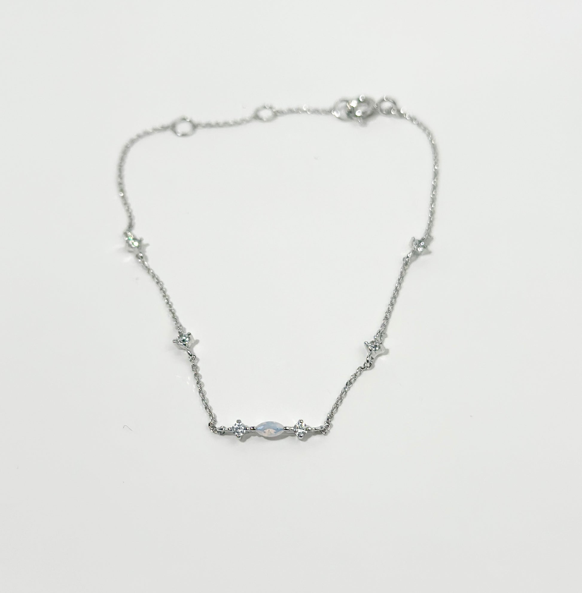 White Opal Cubic Bracelet image 6