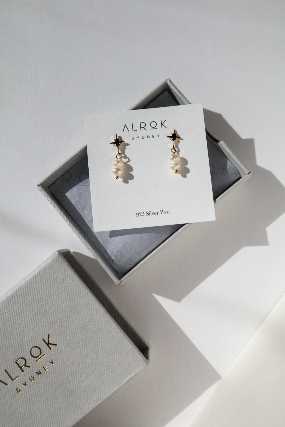 Stardust Pearl Stud Earrings image 2
