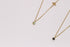 14K Gold Initial + Stone Necklace image 4