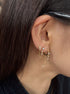 Cubic Link Chain Stud Earrings image 2